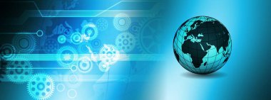 küresel ağ ve internet kavramı.