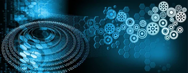 soyut arkaplan, dijital yapay zeka, dişliler ve dişli kavramı, teknoloji ve yenilik
