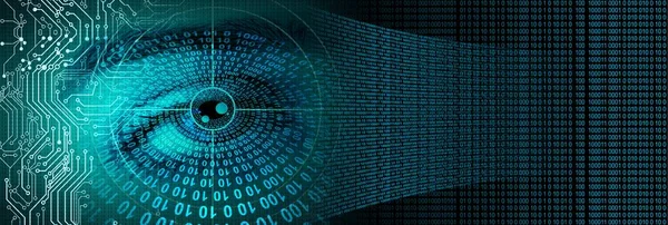 Auge Cyber Sicherheit Hintergrund — Stockfoto