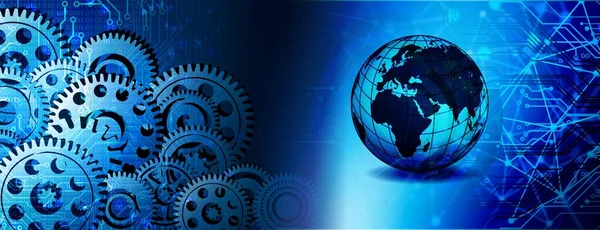 vites ve dişli tekerlekleri olan soyut arkaplan