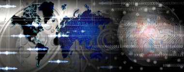 Haritalı iş adamlarının dijital bileşimi