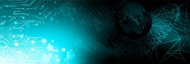 dijital teknoloji ikili kodlu soyut arkaplan