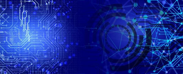 Devre kartlı soyut teknoloji arkaplanı.