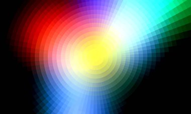 Renkli gradyan ile soyut arkaplan. Bu resimleme farklı renk tonlarına sahip kavramsal bir resimdir..