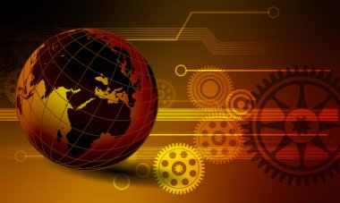 vites ve dişli soyut arkaplan