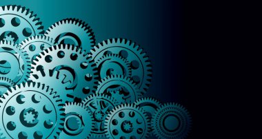 abstract background with gears wheels. vector illustration