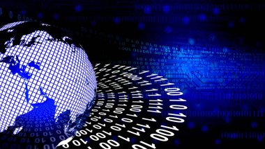 ikili kodlu soyut arkaplan