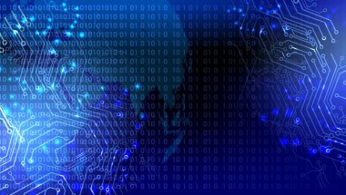 ikili kodlu soyut teknoloji arkaplanı