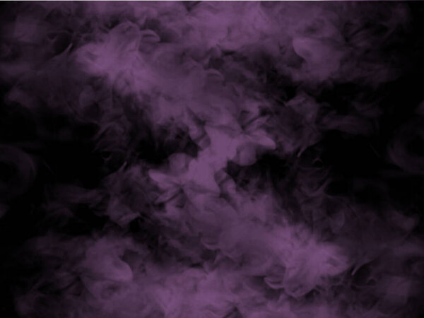 Purple smoke on the black background. abstract art. colorful texture of steam.