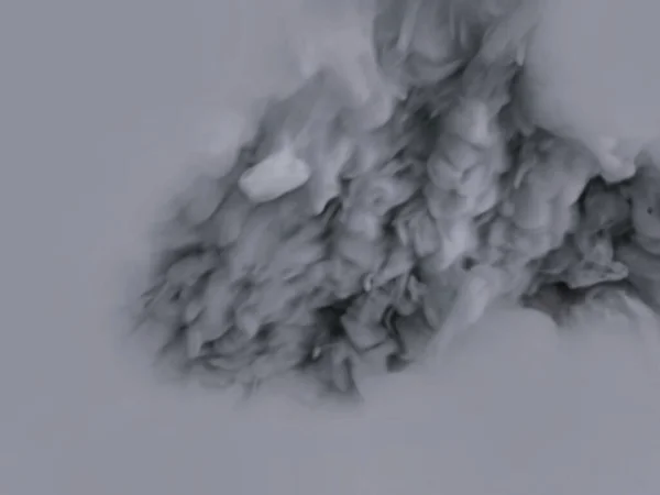 White Smoke Black Background Abstract Composition —  Fotos de Stock
