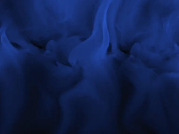 Blauwe Rook Een Zwarte Achtergrond — Stockfoto