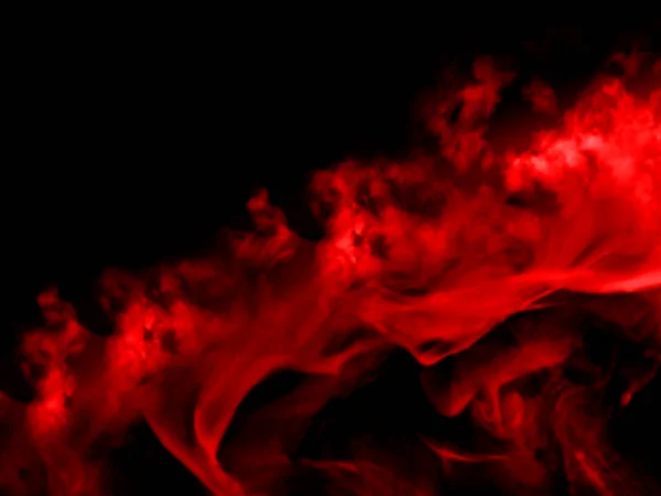 Красный Дым Черном Фоне Стоковое Фото