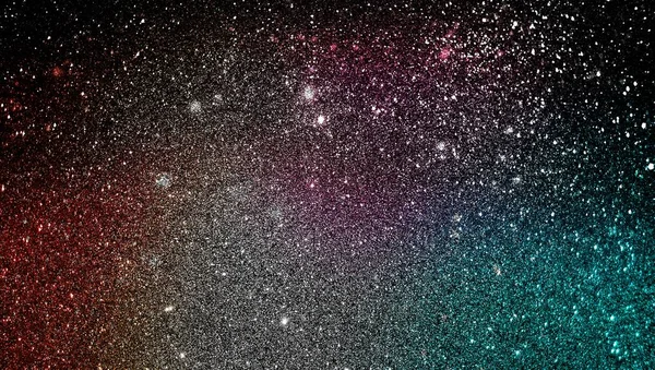 色彩斑斓的 抽象的灯光背景 古老的天空和星星的照片 不聚焦的颜色 — 图库照片
