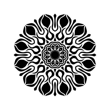 Mandala deseni. vektör illüstrasyonu