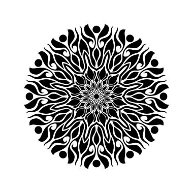 Mandala deseni. vektör illüstrasyonu