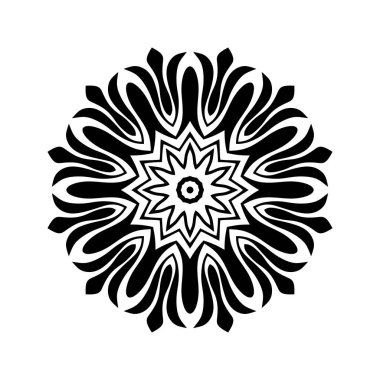Mandala deseni. vektör illüstrasyonu