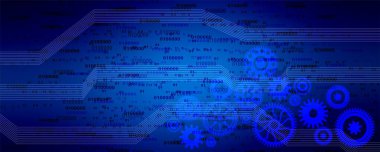 vites ve dişli tekerlekleri olan soyut arkaplan