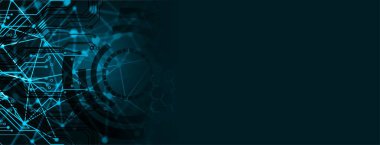 Altıgen ve dişli tekerlekleri olan soyut teknoloji geçmişi. 3d oluşturma