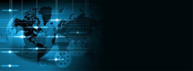 Soyut teknoloji geçmişi. küresel internet ve dijital konsept