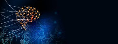 Parlak noktalar ve çizgilerle soyut bir arkaplan. Teknoloji dijital duvar kağıdı. 3d oluşturma