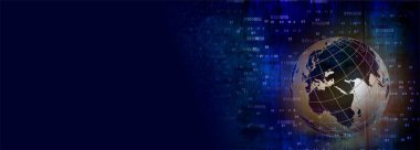 Dünya ve dünya ile soyut arkaplan.