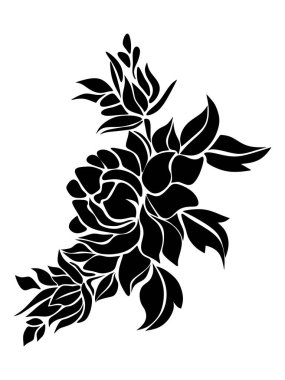 vektör çizim çiçek dekorasyonu