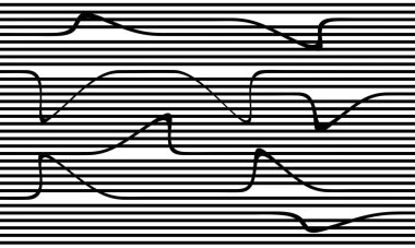Eğimli çizgileri olan kusursuz bir desen. vektör illüstrasyonu