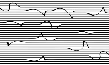 Soyut geometrik şekilli kusursuz desen