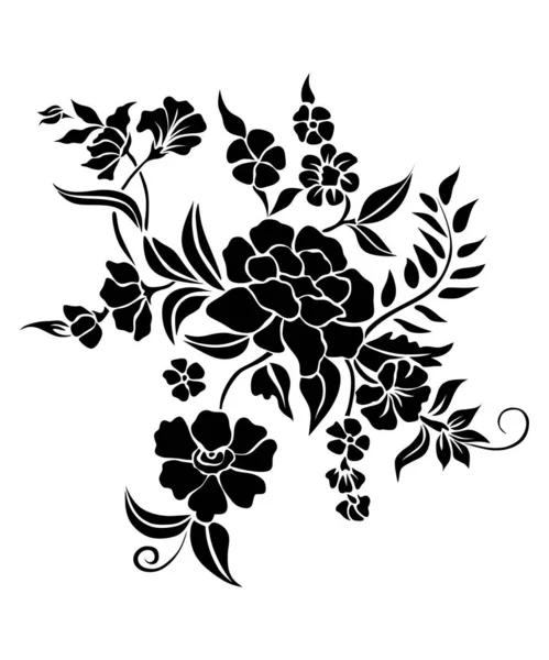 Ilustración Vectorial Ornamento Floral — Foto de Stock