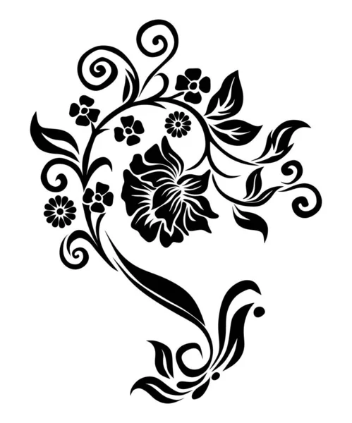 Vector Illustratie Van Bloemen Ornament — Stockfoto