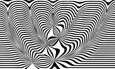 Siyah ve beyaz çizgili soyut arkaplan