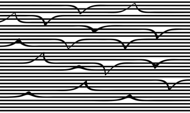 Elle çizilmiş hatları olan kusursuz bir desen. vektör illüstrasyonu.