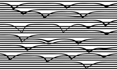 Elle çizilmiş hatları olan kusursuz bir desen. vektör illüstrasyonu.