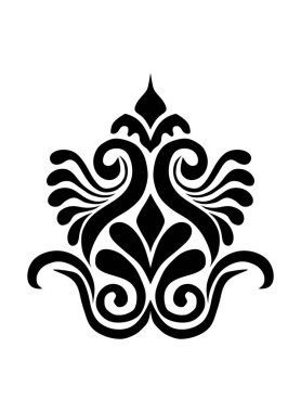 Dekoratif elementlerin vektör çizimi