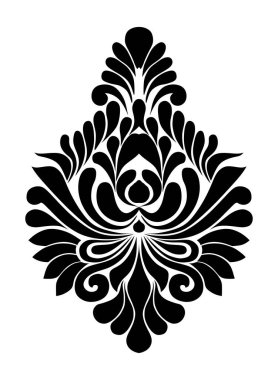 Çiçek süslemesinin vektör illüstrasyonu