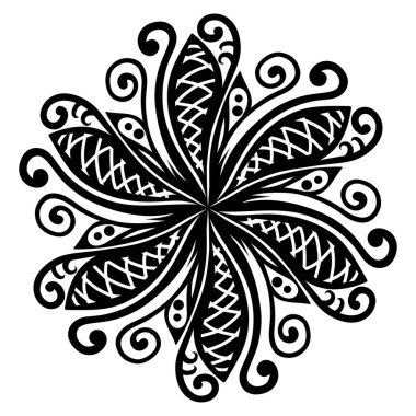 mandala. boyama kitabı sayfası. vektör illüstrasyonu.