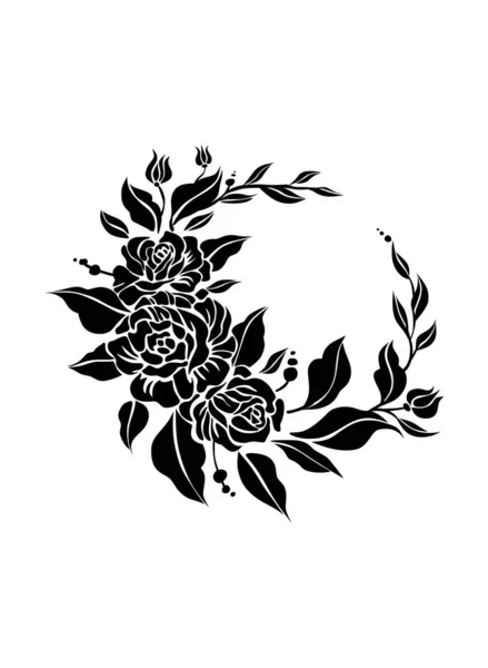 Ornamento Floral Ilustração Vetorial — Fotografia de Stock