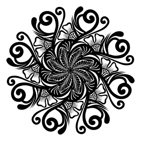 Mandala Vector Illustration Floral Ornament — 스톡 사진