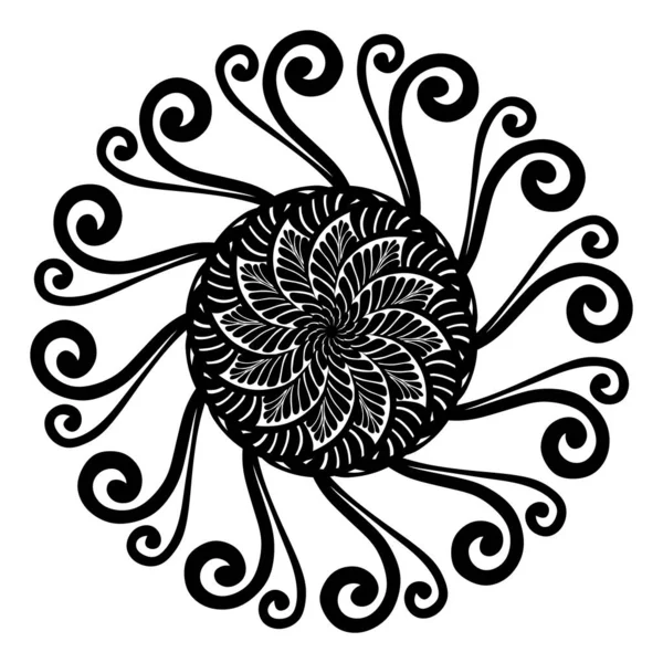 Mandala Vector Illustration Beautiful Floral Ornament — Stock fotografie