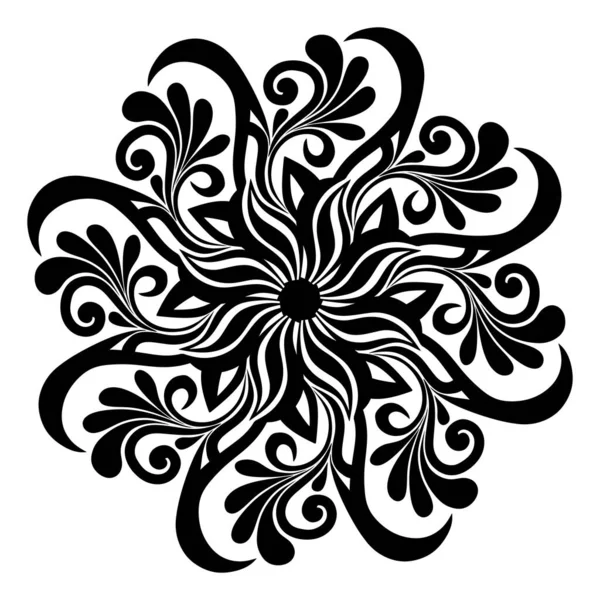 Mandala Abstract Floral Ornament Vector Illustration — Stok fotoğraf