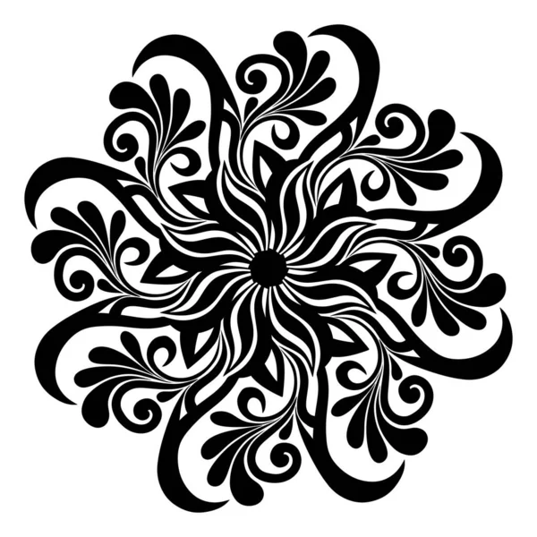 Mandala Abstract Floral Ornament Vector Illustration — 스톡 사진