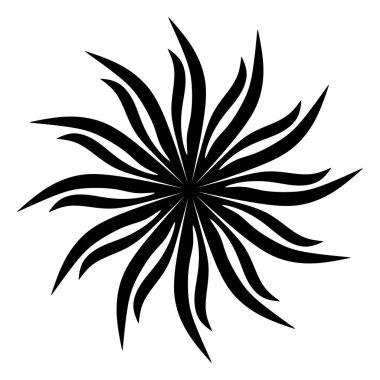 mandala soyut çiçek logosu tasarım vektörü