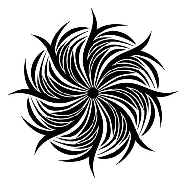 mandala soyut çiçek deseni, vektör illüstrasyonu