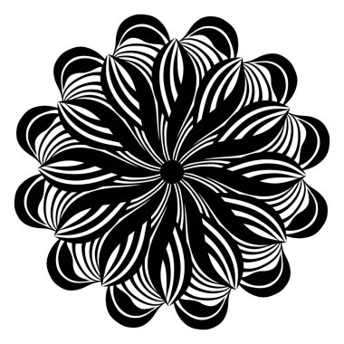 soyut mandala geometrik desen, vektör illüstrasyonu