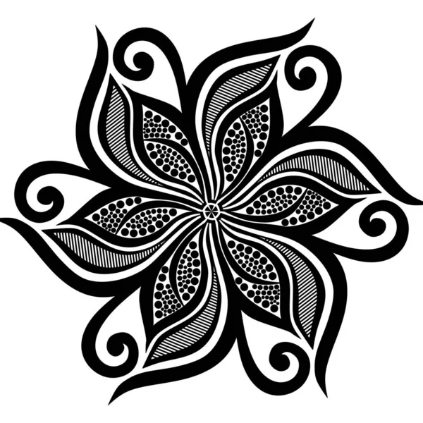 Mandala Abstract Vector Illustration Floral Elements — Fotografia de Stock