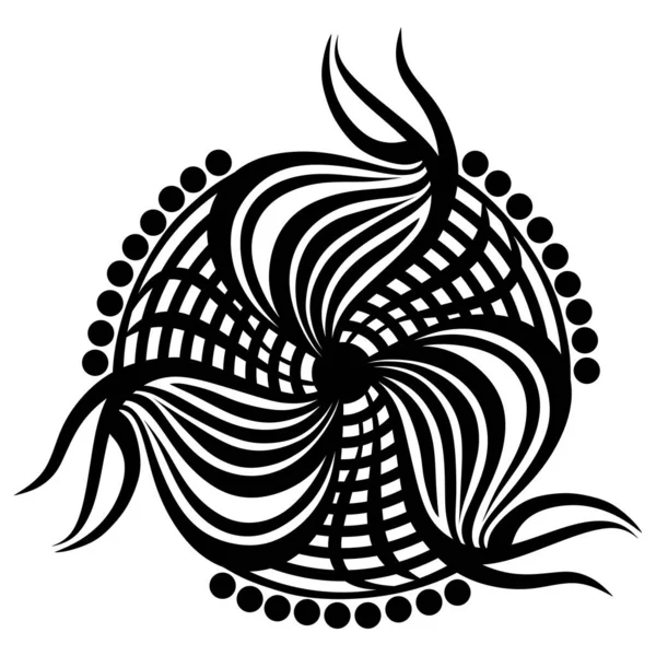 Mandala Abstract Vector Illustration Tattoo — Stock fotografie