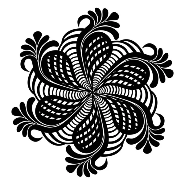 Vector Mandala Ilustración Patrón Floral —  Fotos de Stock