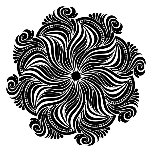 Mandala Abstract Vector Background Hand Drawn Illustration — Fotografia de Stock