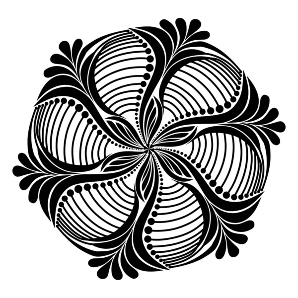 Mandala Abstract Floral Ornament Vector Illustration — 스톡 사진