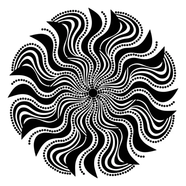 Abstrakt Mandala Geometriskt Mönster Vektor Illustration — Stockfoto